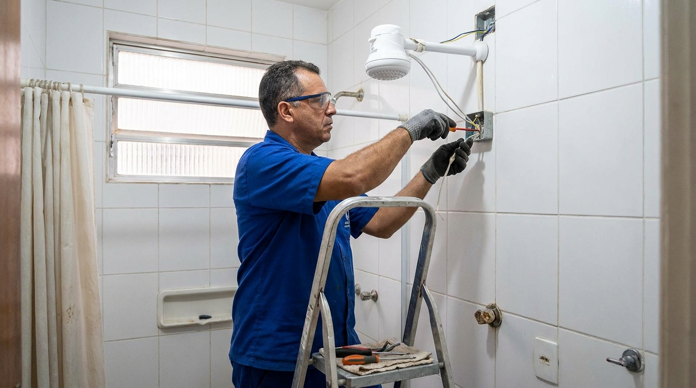 Instalacao de chuveiro eletrico em Canoas‑RS
