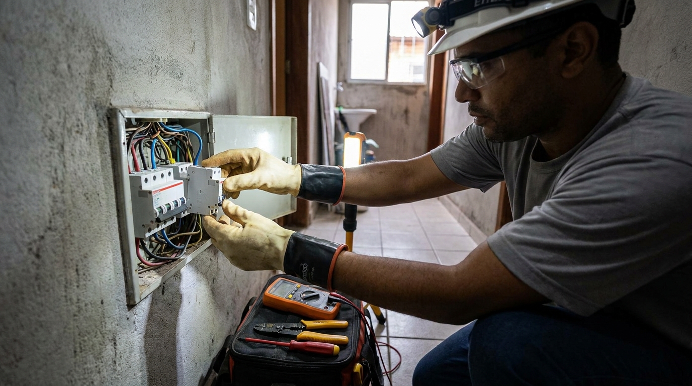 Instalacao de disjuntor profissional em Canoas‑RS
