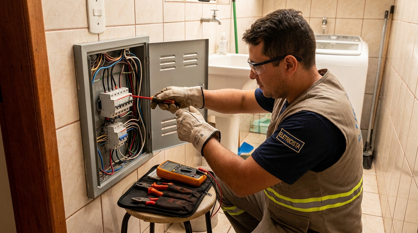 Instalacao de disjuntor residencial em Canoas‑RS