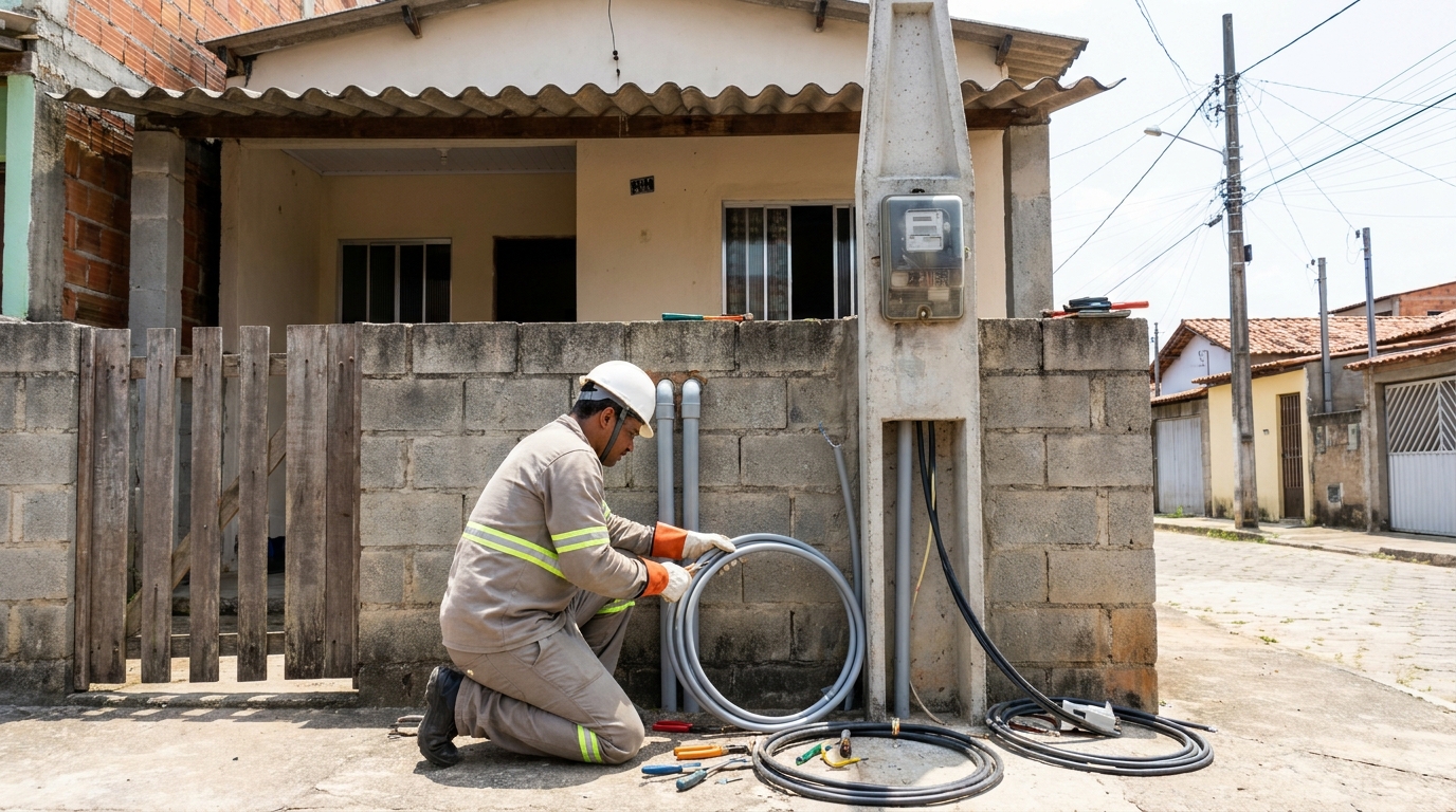 Instalacao de padrao de energia residencial em Canoas‑RS