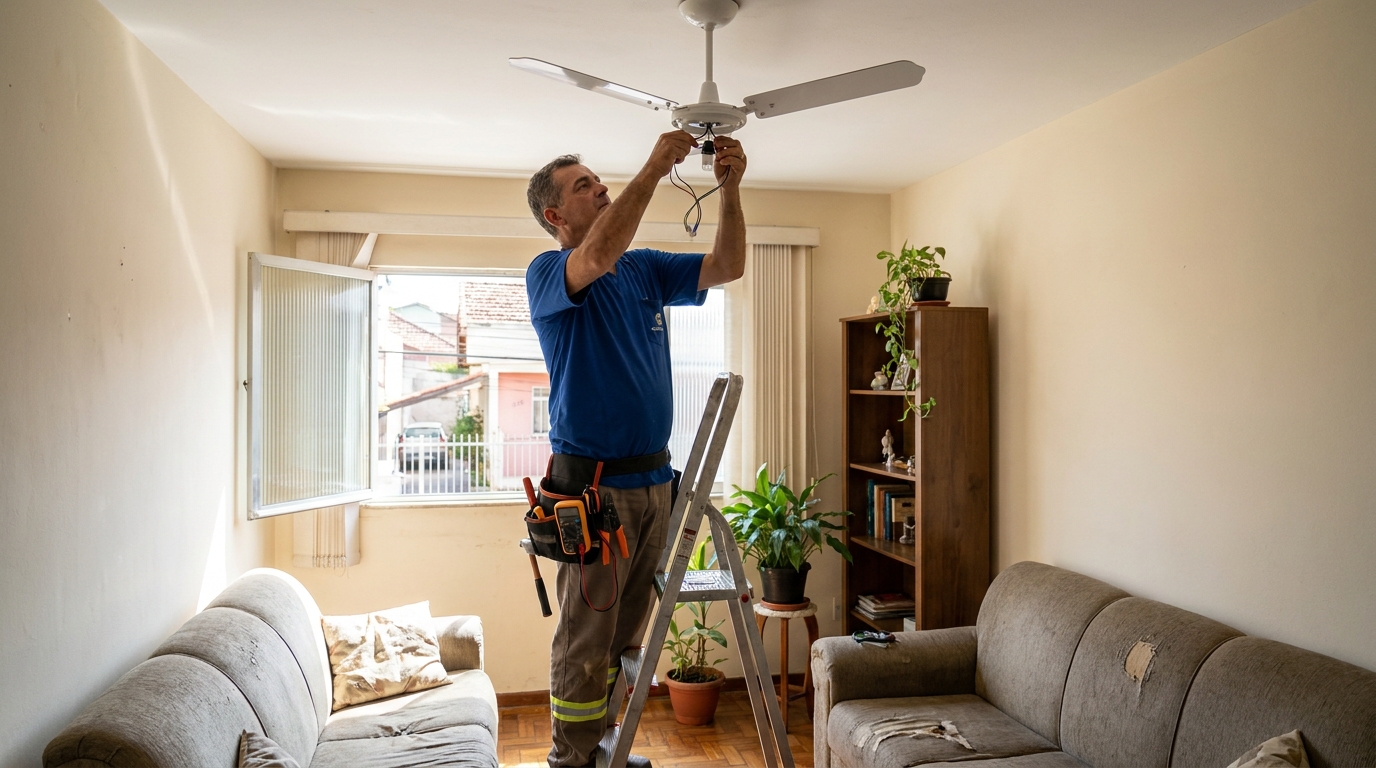Instalacao de ventilador de teto em Canoas‑RS