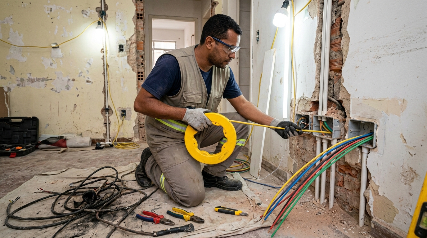 Troca de fiacao eletrica profissional em Canoas‑RS